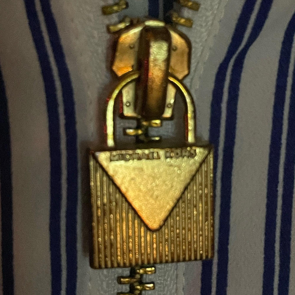 Michael Kors Blue Striped Women’s Shirt - Picture 5 of 8